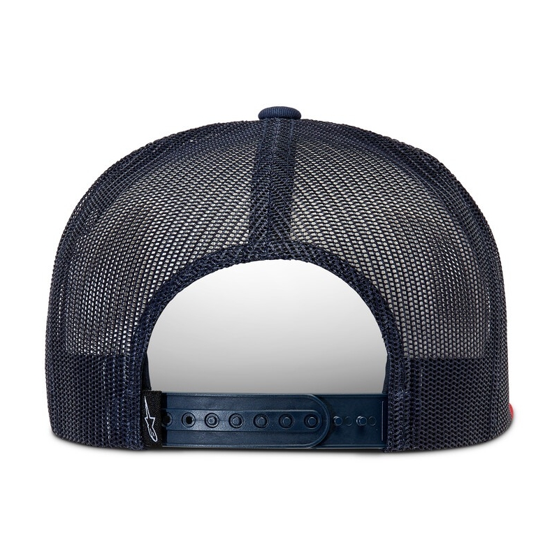 Alpinestars Corp Trucker kapa modro-rdeče-črno-bela