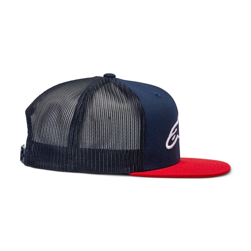 Alpinestars Corp Trucker kapa modro-rdeče-črno-bela