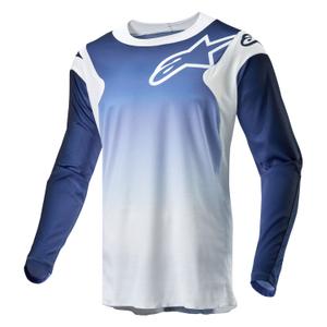 Motokros majica Alpinestars Racer Hoen belo-modra