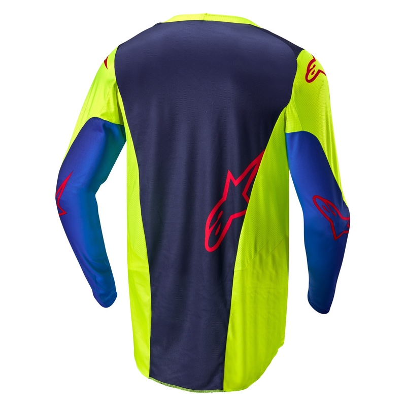 Alpinestars Racer Hoen motokros dres fluo rumeno-modro-rdeč