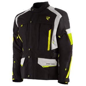 Street Racer Hilax črno-sivo-fluo rumena motoristična jakna