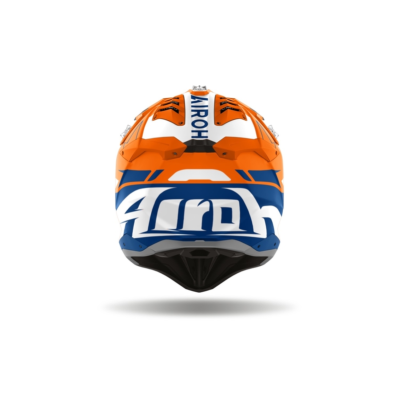 Motokros čelada Airoh Aviator 3 Spin fluo oranžna mat