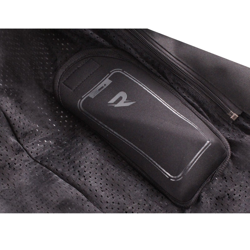 Moto jakna Street Racer Flex Air črno-rdeča