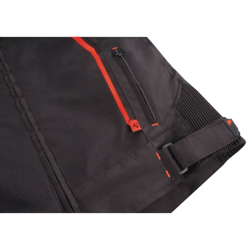 Moto jakna Street Racer Flex Air črno-rdeča