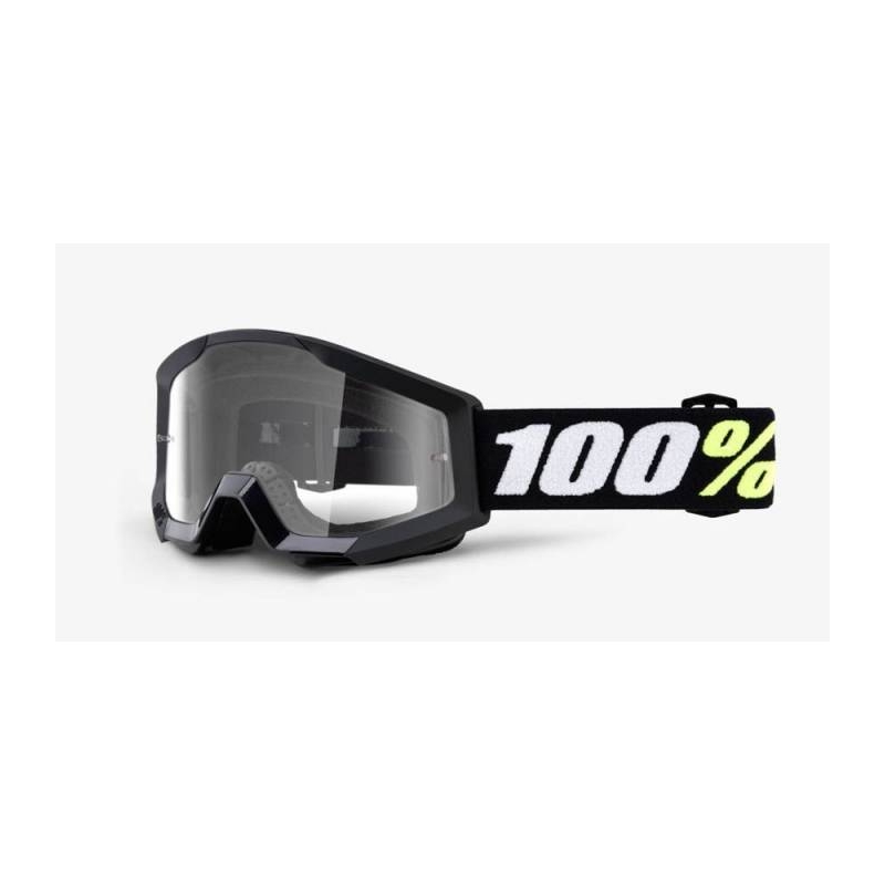 100% Strata Mini Gron Black otroška očala (prozoren pleksi s čepki iz sljude)