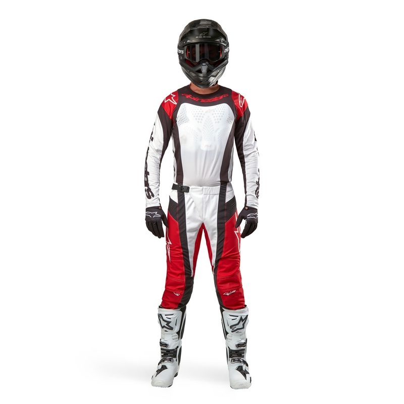 Alpinestars Techstar Ocuri motokros majica rdeče-belo-črna