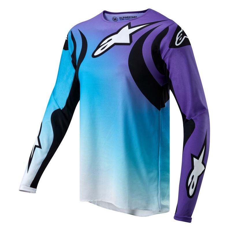 Dámský motokrosový dres Alpinestars Stella Fluid 2024 bílo-fialový
