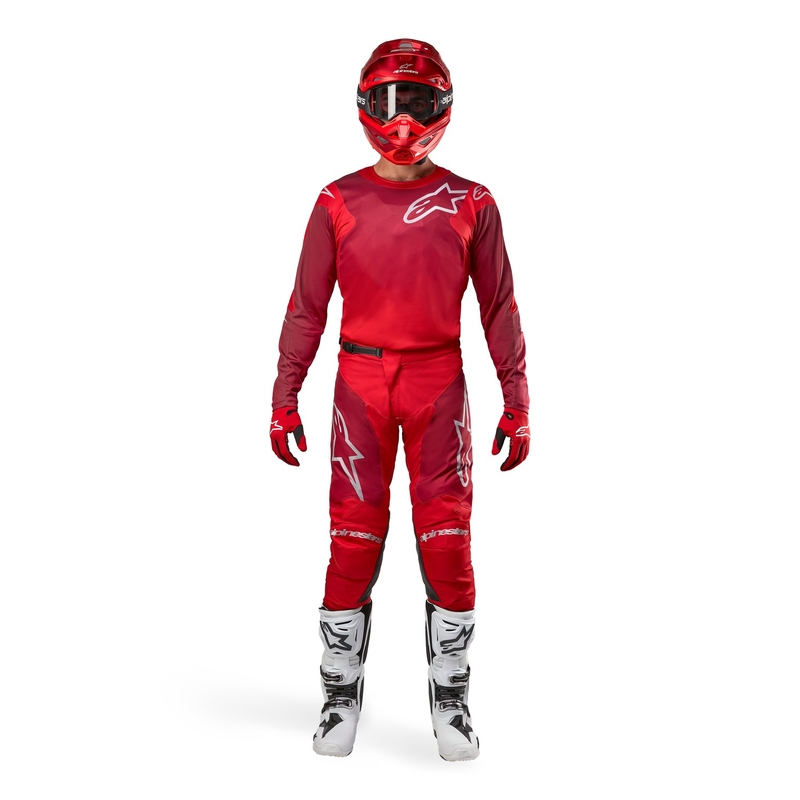 Motokros hlače Alpinestars Racer Hoen rdeče-vinske barve