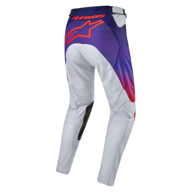 Motokros hlače Alpinestars Racer Hoen sivo-modro-oranžne