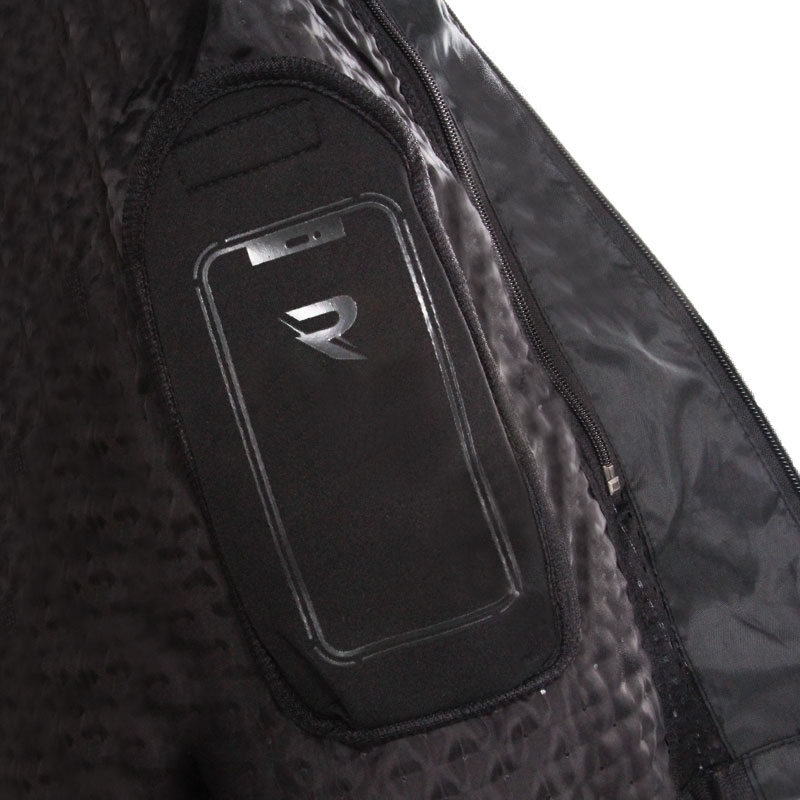 Ženska motoristična jakna Street Racer Rose črno-rdeča