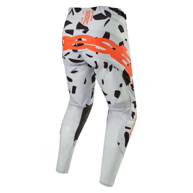Alpinestars Techstar Rantera motokros hlače sivo-oranžno-črne