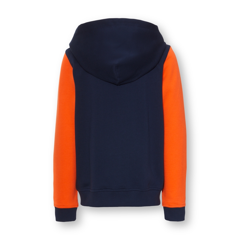 Otroška majica s kapuco KTM Apex Zip-Hoodie modro-oranžna razprodaja