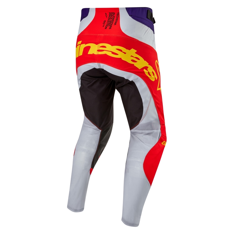 Alpinestars Techstar Ocuri motokros hlače oranžno-sive-vijolično-rumene razprodaja