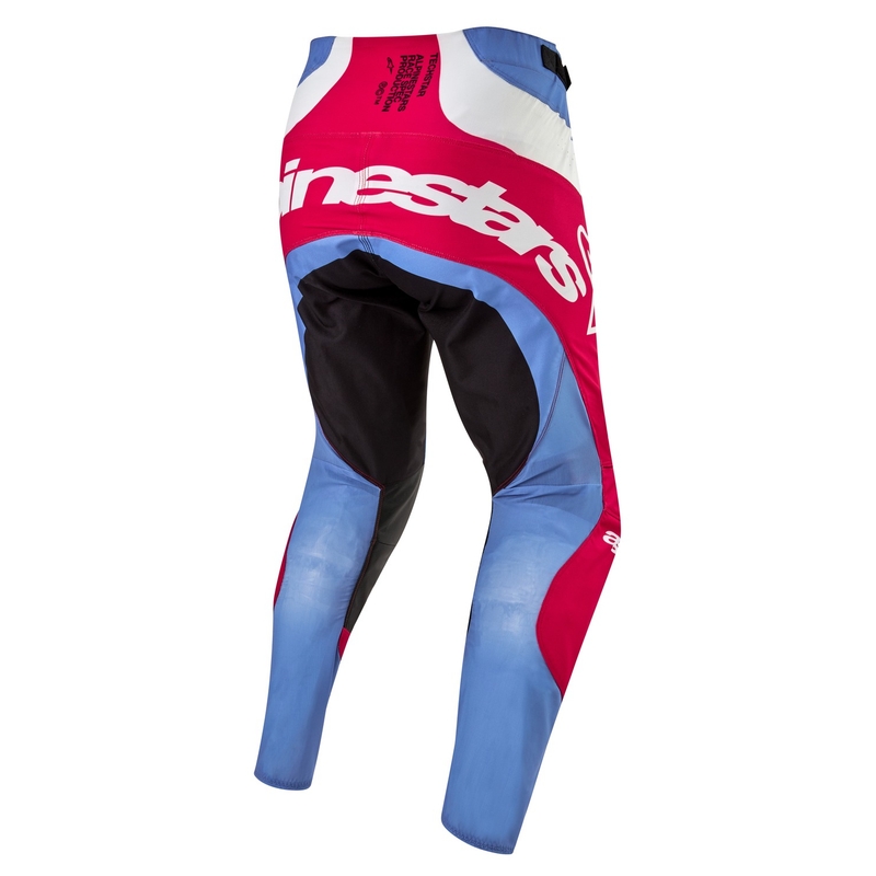 Alpinestars Techstar Ocuri 2024 motokros hlače svetlo modro-belo-rdeče