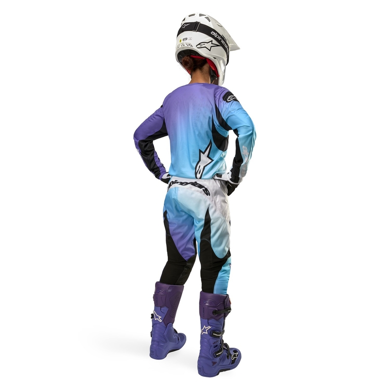 Alpinestars Stella Fluid 2024 ženske motokros hlače bele-vijolične