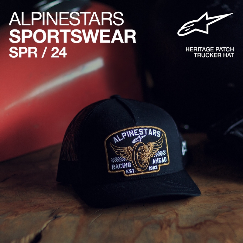 Kapa Alpinestars Heritage Patcher črno-črna