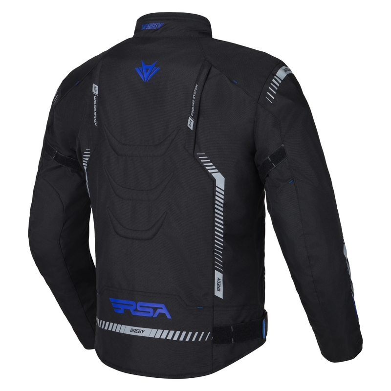 Motoristična jakna RSA Greby 2 black-grey-blue razprodaja