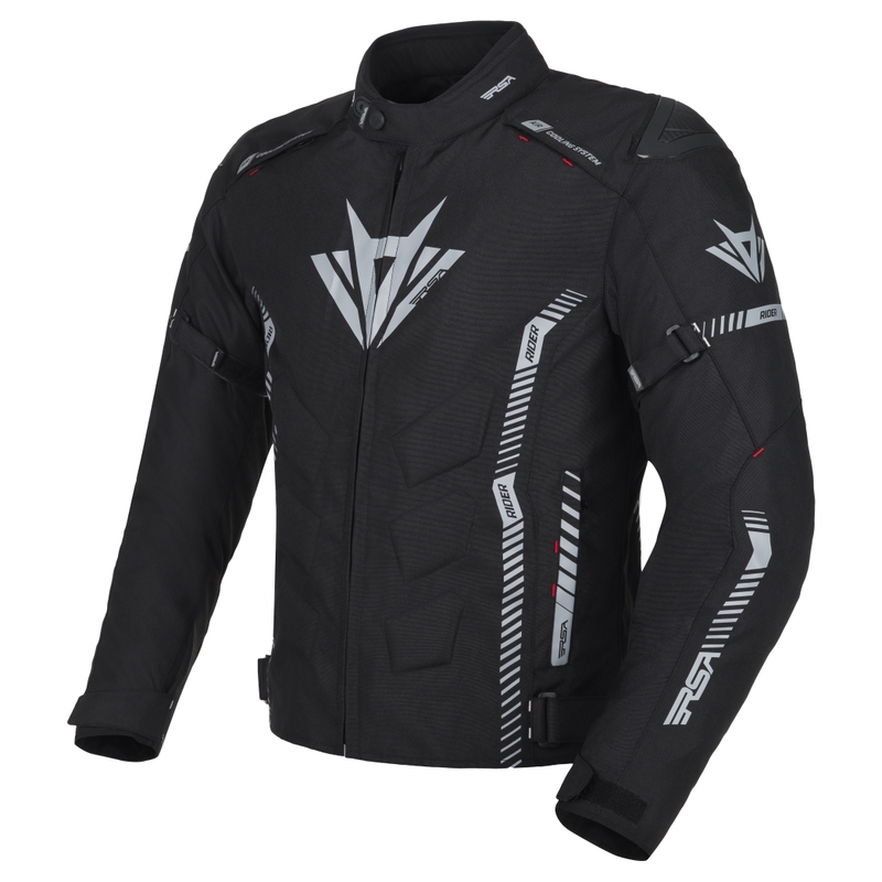 Motoristična jakna RSA Rider black-grey-red