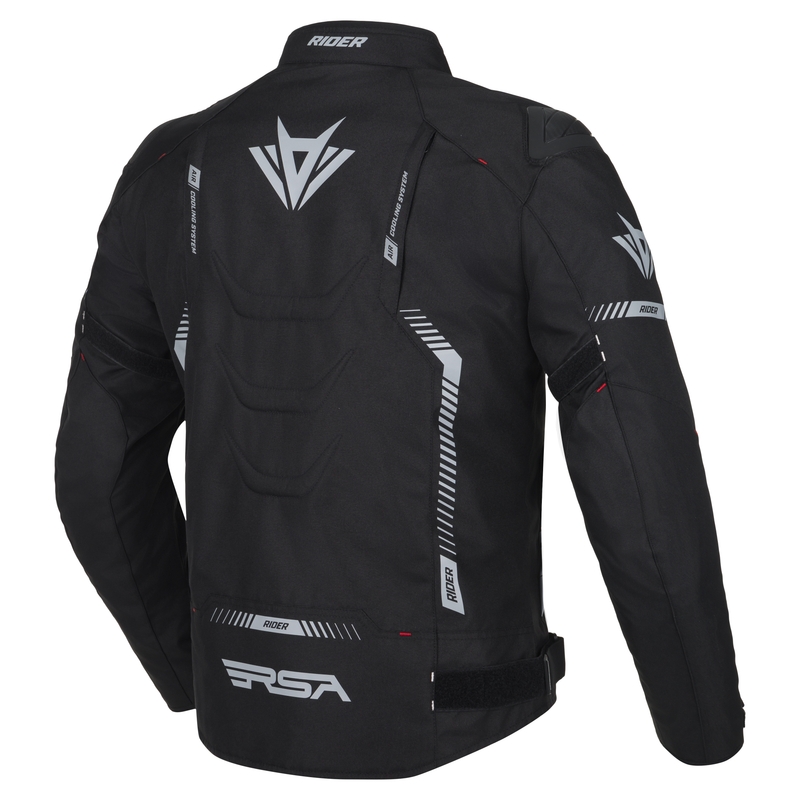 Motoristična jakna RSA Rider black-grey-red