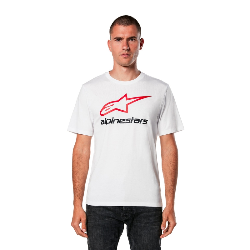 Alpinestars Always 2.0 CSF majica belo-rdeče-črna