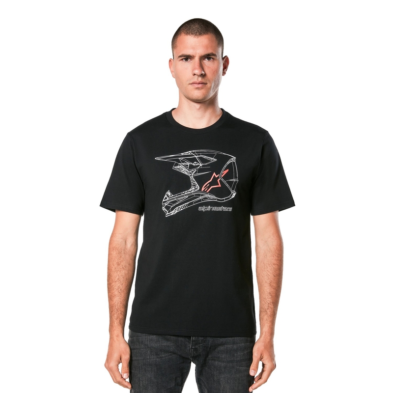 Majica Alpinestars MX čelada CSF black