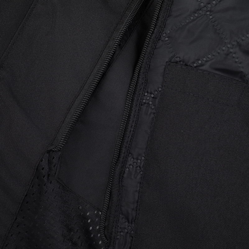 Motoristična jakna RSA Compact 2 EVO črno-sivo-fluo rumena