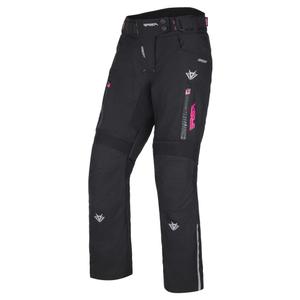 Ženske motoristične hlače RSA Greby 2 Black and Pink