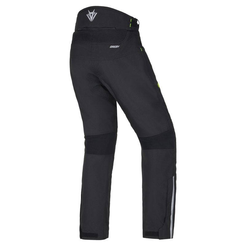 Ženske motoristične hlače RSA Greby 2 black-fluo yellow