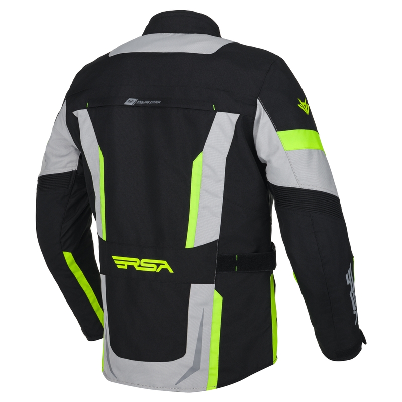Motoristična jakna RSA EXO 2 black-grey-fluo yellow
