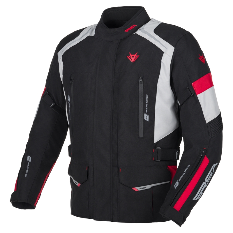 Motoristična jakna RSA EXO 2 black-grey-red