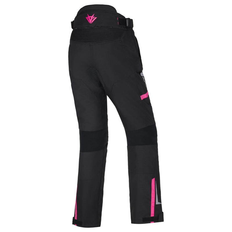 Ženske motoristične hlače RSA EXO 2 črno-roza