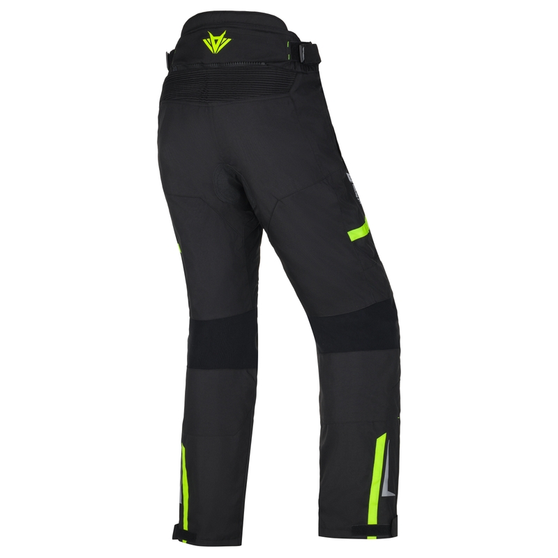 Ženske motoristične hlače RSA EXO 2 črno-fluo rumene