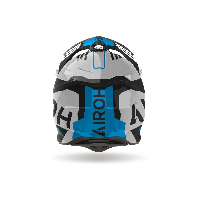 Airoh Strycker Brave 2024 motokros čelada sijoča modro-siva razprodaja