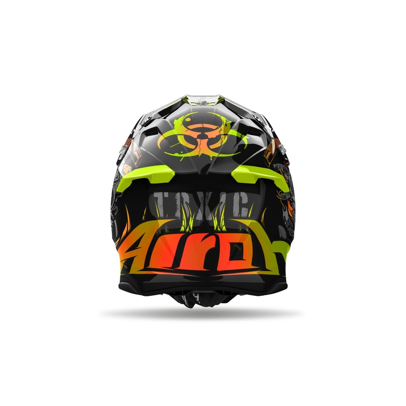 Airoh Twist 3 Toxic motokros čelada črno-oranžna
