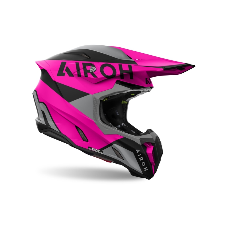 Motokros čelada Airoh Twist 3 King mat roza