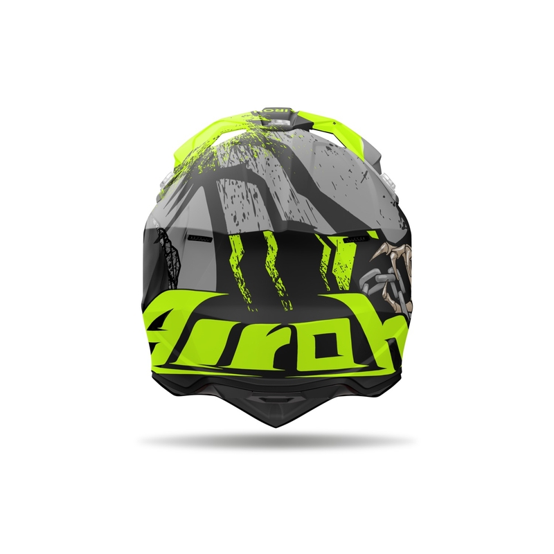 Motokros čelada Airoh Wraaap Darkness mat