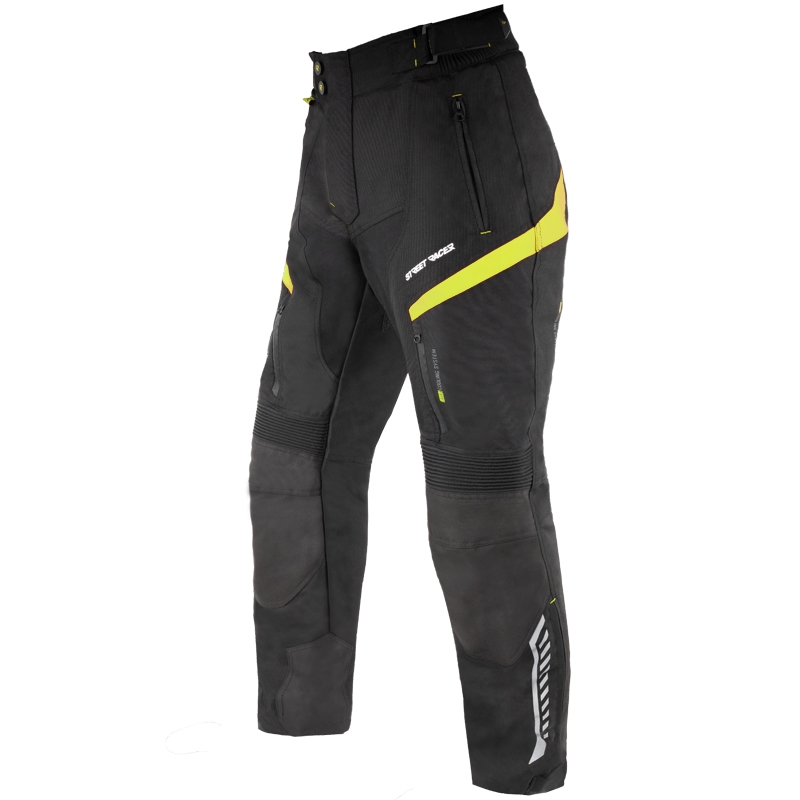 Motoristične hlače Street Racer Vix črno-fluo rumene