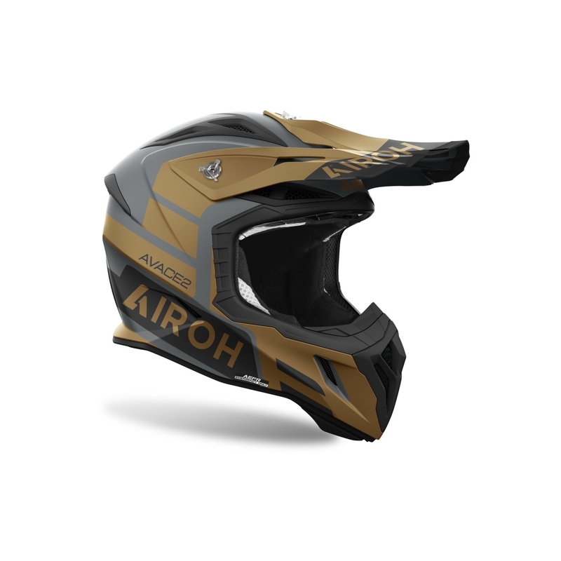 Čelada za motokros Airoh Aviator Ace 2 Sake, mat zlata
