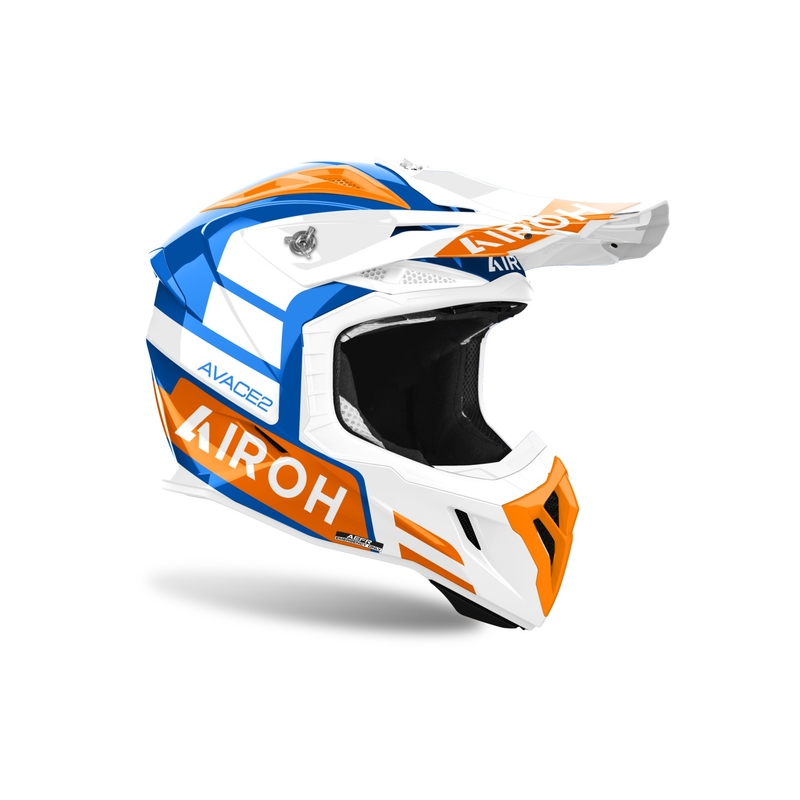 Motokros čelada Airoh Aviator Ace 2 Sake sijajno oranžna