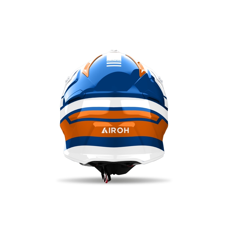 Motokros čelada Airoh Aviator Ace 2 Sake sijajno oranžna