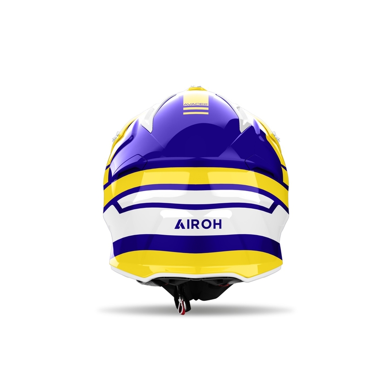 Motokros čelada Airoh Aviator Ace 2 Sake, sijajno rumena