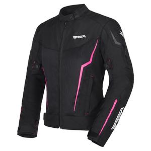 Ženska motoristična jakna RSA Bolt Black, White and Pink