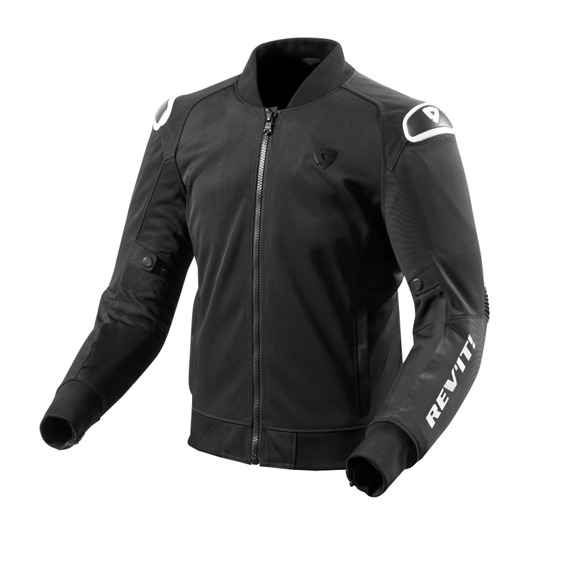 Revit Traction Black and White Motorcycle Jacket razprodaja