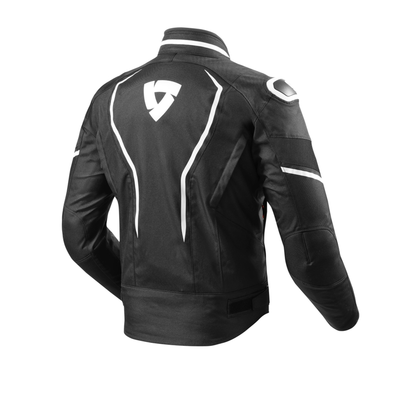 Revit Vertex Black and White Motorcycle Jacket razprodaja