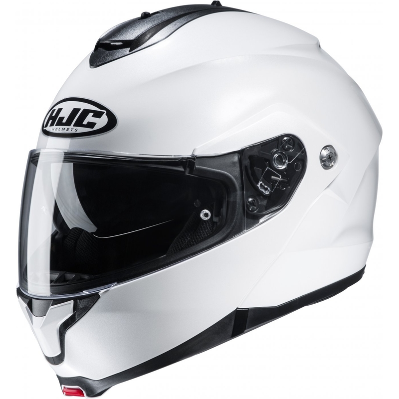 Motoristična čelada na preklop HJC čelada C91N Solid biserno bela