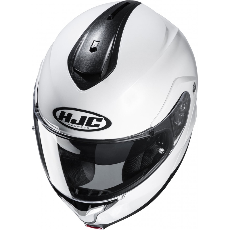 Motoristična čelada na preklop HJC čelada C91N Solid biserno bela