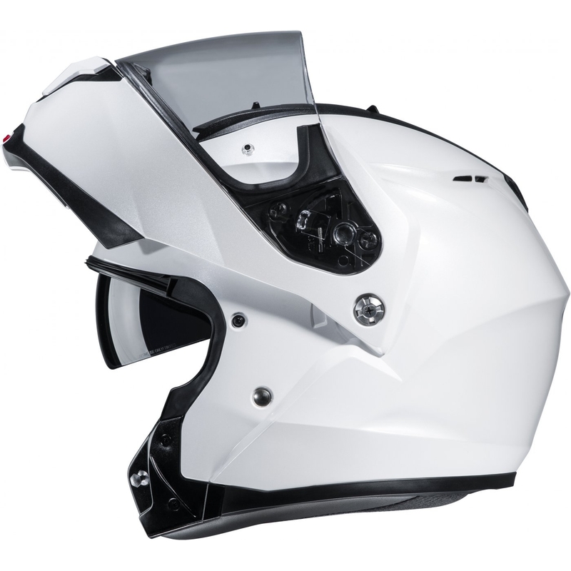 Motoristična čelada na preklop HJC čelada C91N Solid biserno bela