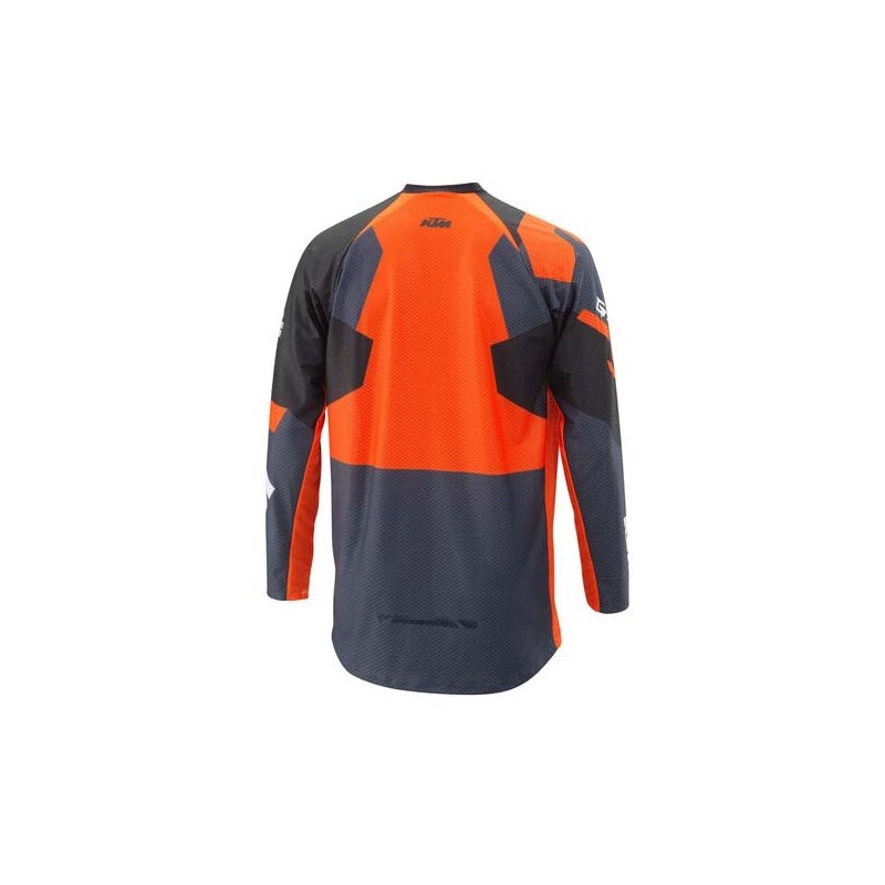 Motokros majica KTM Gravity-FX Air sivo-črno-oranžna