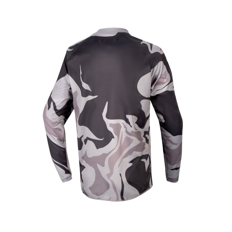 Otroška motoristična majica Alpinestars Racer Tactical 2024 black camo-fluo yellow-black