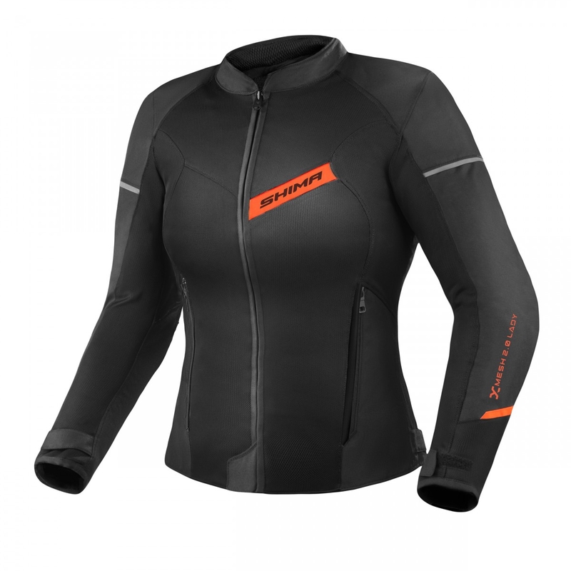 Ženska motoristična jakna Shima X-MESH 2.0 black-red